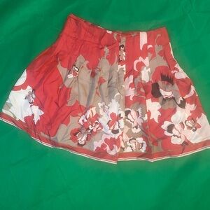 Chic Floral 100% SILK Skirt